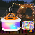 8ft RGB String Lights for Patio, Waterproof LED