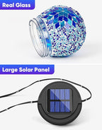 Globe Solar Hanging Lanterns 6-Pack, Rustic Garden Decor