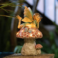 8.66" Solar Garden Garden Statue Light, Outdoor Decor