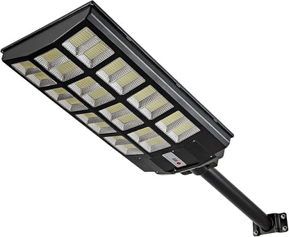 4000W Solar Street Lights Outdoor Waterproof, 400000LM, Dusk to Dawn Solar with Motion Sensor and Remote Control, LED Flood Light, Luces solares para exteriores, Suitable for courtyards, Garage.