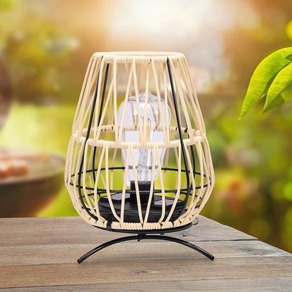 2PK Solar Lanterns Outdoor, Solar Hanging Lantern Lights with Stand Decorative Table Lamp for Garden Patio Courtyard Lawn