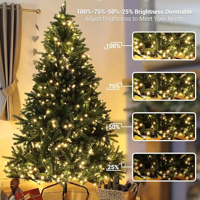 Christmas Patio String Lights, 67ft 200 LED Waterproof