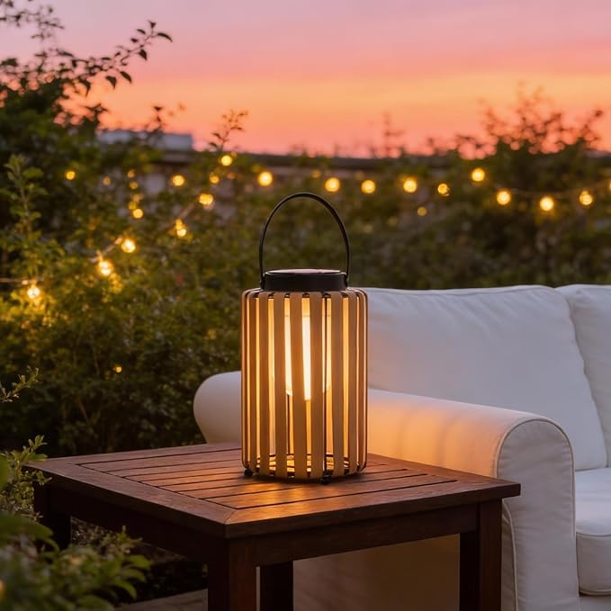 Large Solar Lanterns Outdoor Waterproof Garden Decor, Gifts for Women Mom Grandma Outdoor Solar Lantern Lights for Yard, Patio, Lawn,Pathway, Landscape
