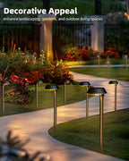 Solar Pathway Lights 6-Pack, Garden LED