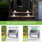 Bright Solar Wall Lights 12-Pack, LED