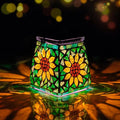 Mosaic Solar Lantern Set, Elegant Porch Lighting