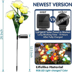 6-Pack Solar Pathway Lights, Waterproof LED Driveway Lights