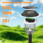 Cool White Solar Pathway Lights 2-Pack, Yard LED
