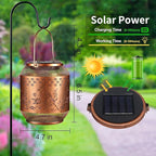 Butterfly Solar Porch Lanterns, Metal Waterproof LED
