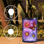 Butterfly Solar Lantern Set, Elegant Porch Lighting