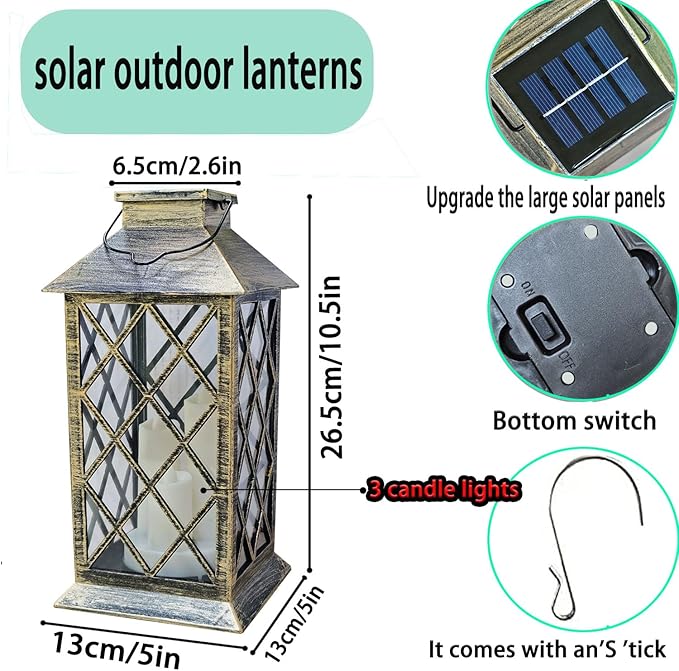 Backyard Solar Hanging Lanterns, Classic Backyard Decor