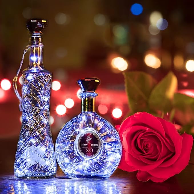 ANGMLN Solar Diamond Shaped Wine Bottle Cork Lights 10 Pack 20LED Solar String Fairy Lights Outdoor Waterproof for Wedding Holiday Garden Patio Pathway Bar Concert Outdoor Decorative (Multicolor)