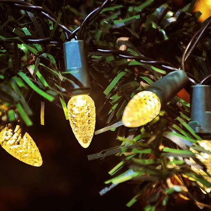 2-Pack 50 LED Christmas Twinkle Lights, 18ft Waterproof for Patio