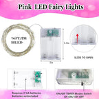 Christmas String Lights, 16ft 50 LED Waterproof Twinkle Lights