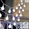 2-Pack Christmas String Lights, 60 LED Waterproof Twinkle Lights