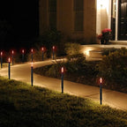 Black Solar Path Lights, Outdoor Walkway LED