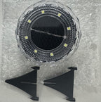 12-Pack White Flat Solar Landscape Lights, Waterproof LED