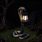 11.22" Solar Snake Garden Statue Light, Outdoor Decor