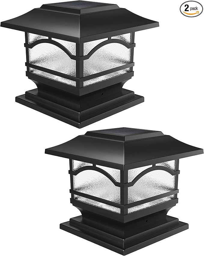 Solar Driveway Path Lights 2-Pack, Waterproof