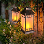 Garden Solar Patio Lanterns, Elegant Waterproof LED