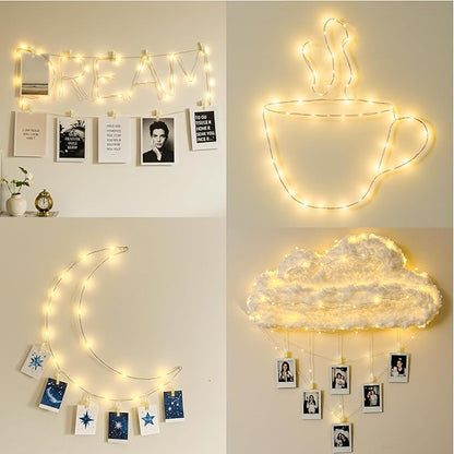 33ft Warm White String Lights for Patio, Waterproof LED