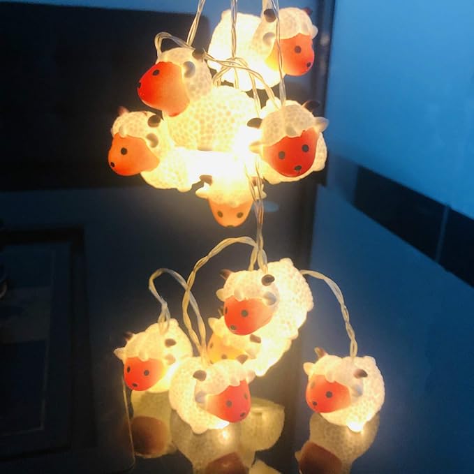 Patio String Lights, 8ft Weatherproof LED