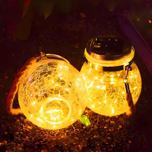 5 Pack Solar Mason Jar Lid Lights, Stainless Steel Fairy String Lights, 30 Led Outdoor Decorative Lighting For Patio, Garden, Party, Waterproof Hanging Lamps