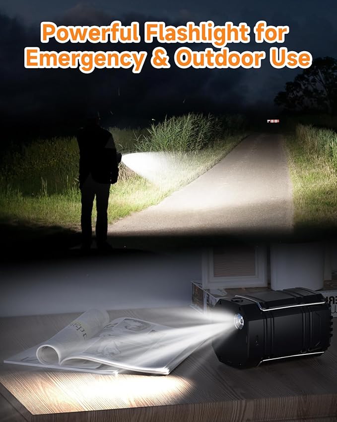 4-Pack Multi-Function Rechargeable Camping Lantern