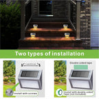6-Pack Stair Solar Lights, Waterproof LED