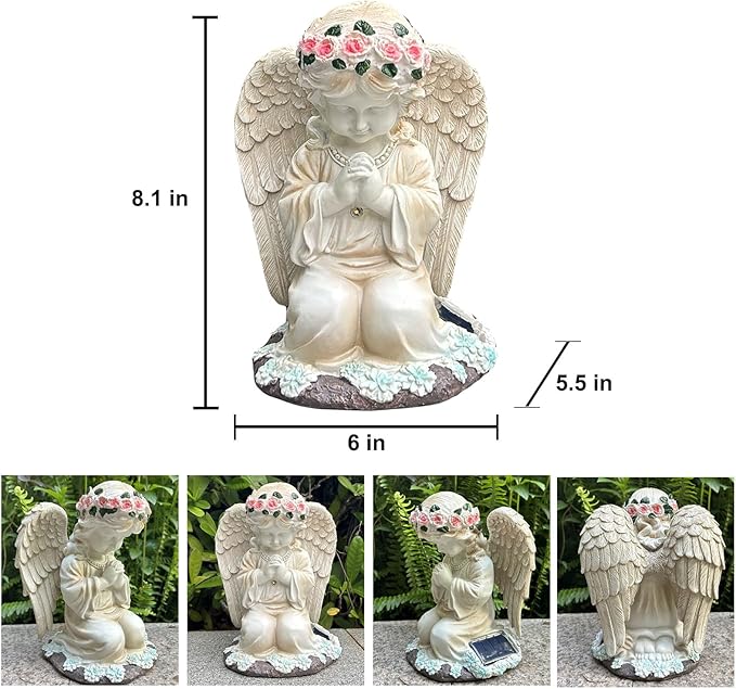 Solar Garden Statue Light, Yard Decor