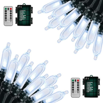 Christmas Yard String Lights, 18ft 50 LED Waterproof