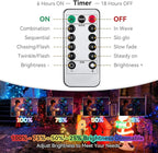 33ft Christmas LED String Lights, Waterproof Timer Lights