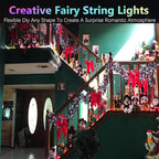 4-Pack Christmas String Lights, 20ft 60 LED Waterproof Twinkle Lights