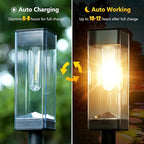 4-Pack Solar Pathway Lights, Waterproof LED Yard Lights