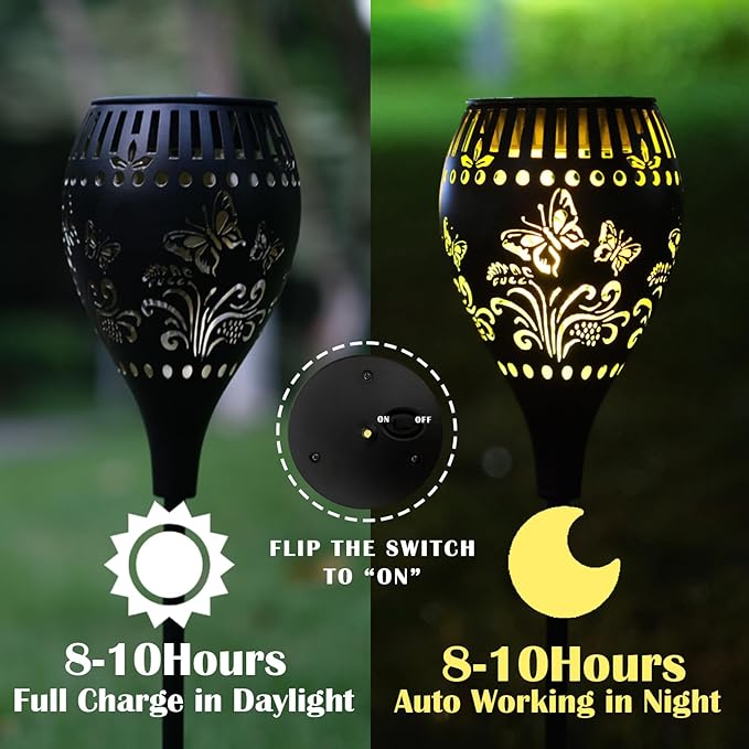 2-Pack Solar Landscape Lights for Yard