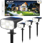 Solar Landscape Spotlights 4-Pack, LED