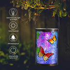 Butterfly Solar Lantern Set, Decorative Patio Lighting