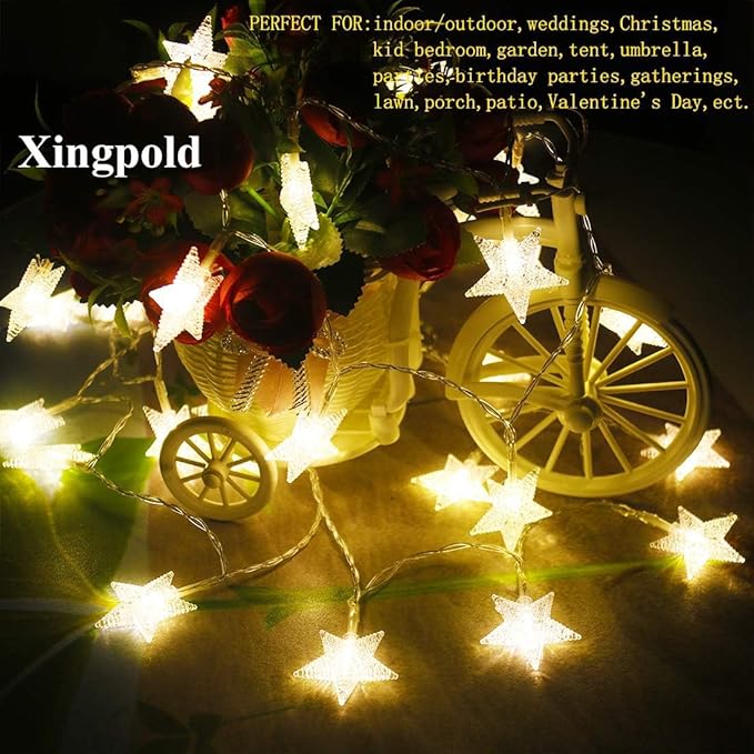 Christmas Fairy Lights, 4ft 50 LED Battery Twinkle Lights