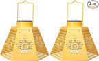 Solar Backyard Lanterns 2-Pack, Garden Hanging LED Decor
