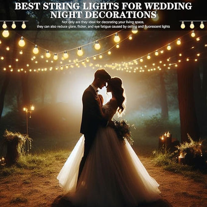 Retisee 12 Pcs Marquee Light String Bulbs13.8 ft Long for Marquee Letters Numbers 3 4 ft Tall Waterproof LED String Light for Indoor Outdoor Wedding Birthday Party Decor