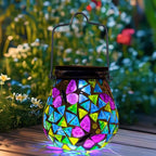 Solar Butterfly Lanterns, Garden Hanging LED Decor