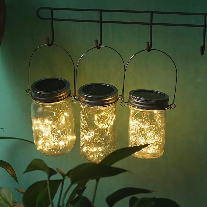 4-Pack Christmas LED String Lights, Waterproof Timer Lights