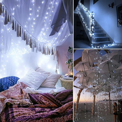 2-Pack 10ft Christmas LED String Lights, Waterproof Timer Lights