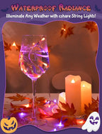 Halloween String Lights, 8ft 30 LED Waterproof Twinkle Lights