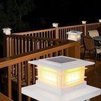 6-Pack Solar Post Cap Lights, Warm White Waterproof