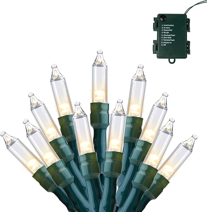 Christmas String Lights, 16.3ft LED Twinkle