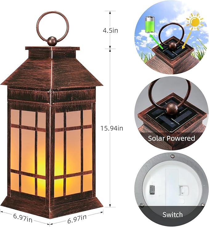 Hanging Solar Hanging Lanterns, Charming Porch Decor