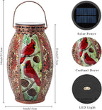 Cardinal Solar Yard Lanterns, Rustic Waterproof LED