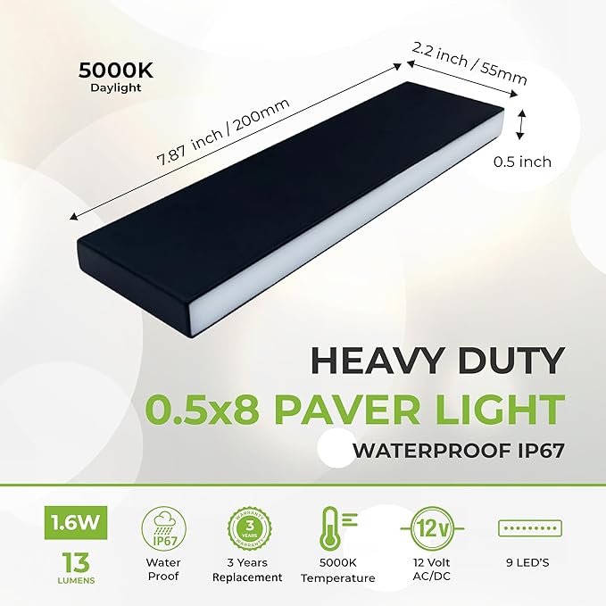 Solar Path Lights, Outdoor Yard LED