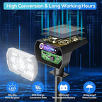 6-Pack 56 LED Solar Wall Spotlights, Waterproof